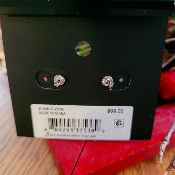 NWT Coach - Signature Pave Bar Stud Earrings - Picture 2 of 3